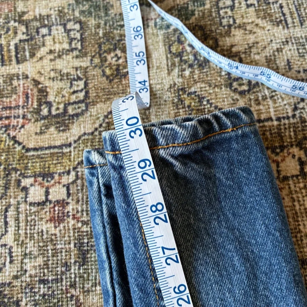 Vintage Levi 517 Mens Orange Tab Bootcut Jeans Blue Denim 33x32 1980s 517-0217
